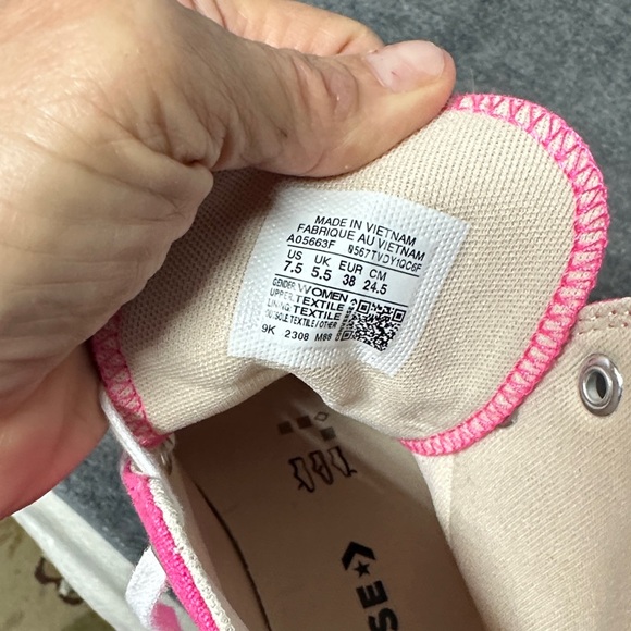 Converse Women's Fuchsia High-Top Sneakers - Picture 2 of 11